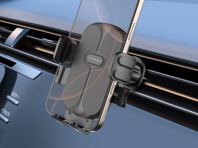 Techancy Car Phone Holder TI2341 One-Hand Operation Compatible with 4.5-7.2 in Black