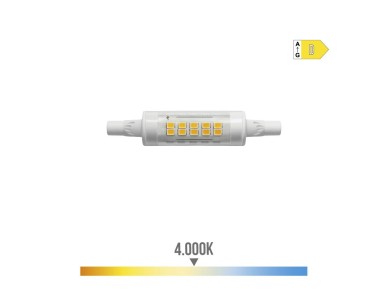 Lmpada lineal led 78mm r7s 5.5w 780lm 4.000k luz dia 16x78mm edm