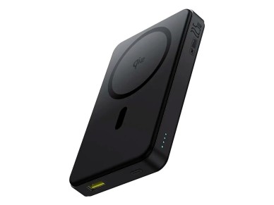 Banco de energía magnético Baseus Airpow Qi2 de 10000 mAh y 22,5 W con cable negro có