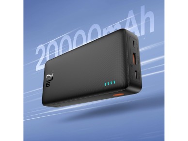 Banco de energía Baseus Airpow de 20 W y 20 000 mAh con cable Baseus Simple Series USB-A-U