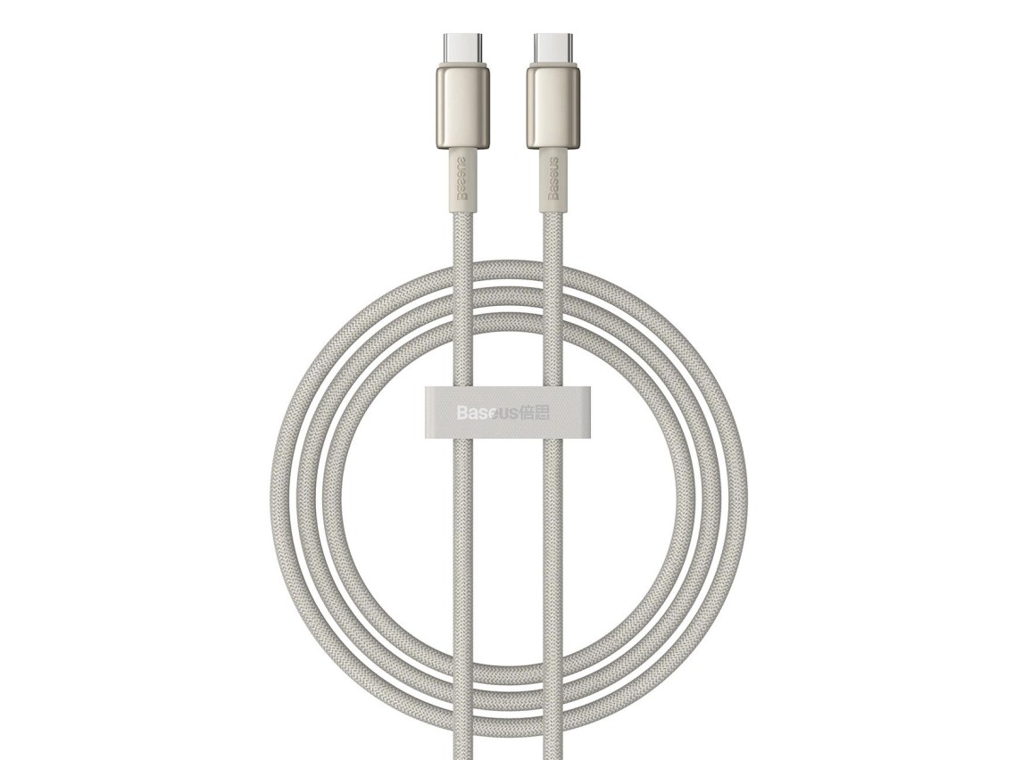 Baseus Tungsten Gold USB-C / USB-C cable 100W 1m - gold
