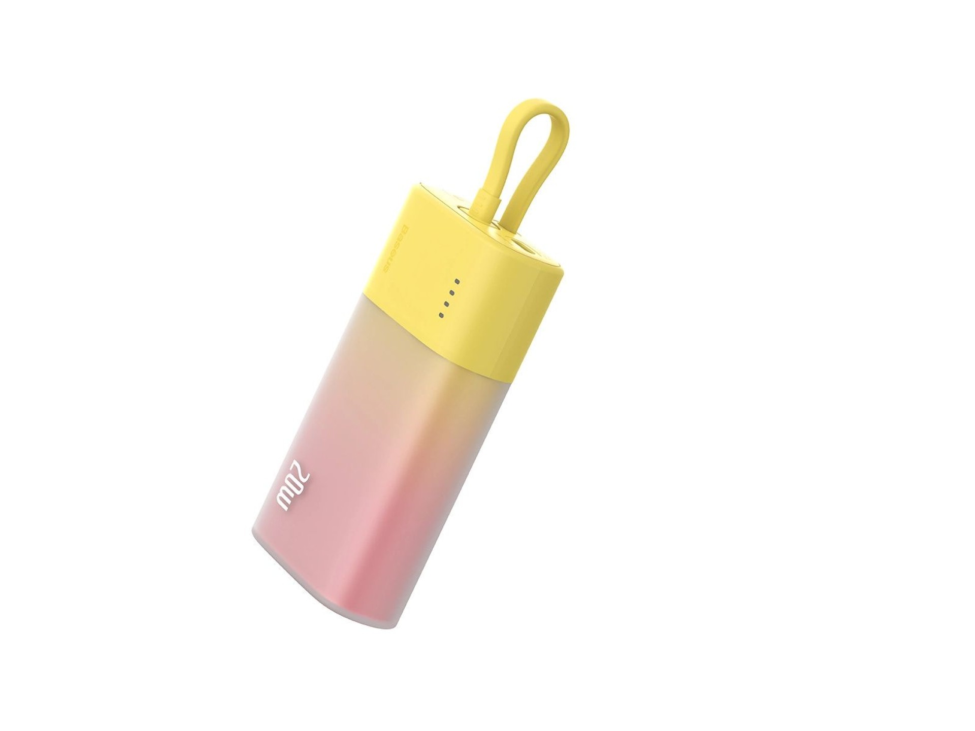 Powerbank Baseus Popsicle de 5200 mAh y 20 W con cable Lightning integrado (+ cable USB-C Baseus Sim