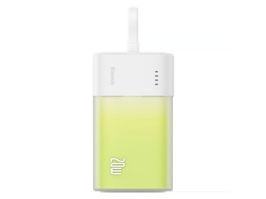 Powerbank Baseus Popsicle de 5200 mAh y 20 W con cable Lightning integrado (+ cable USB-C Baseus Sim