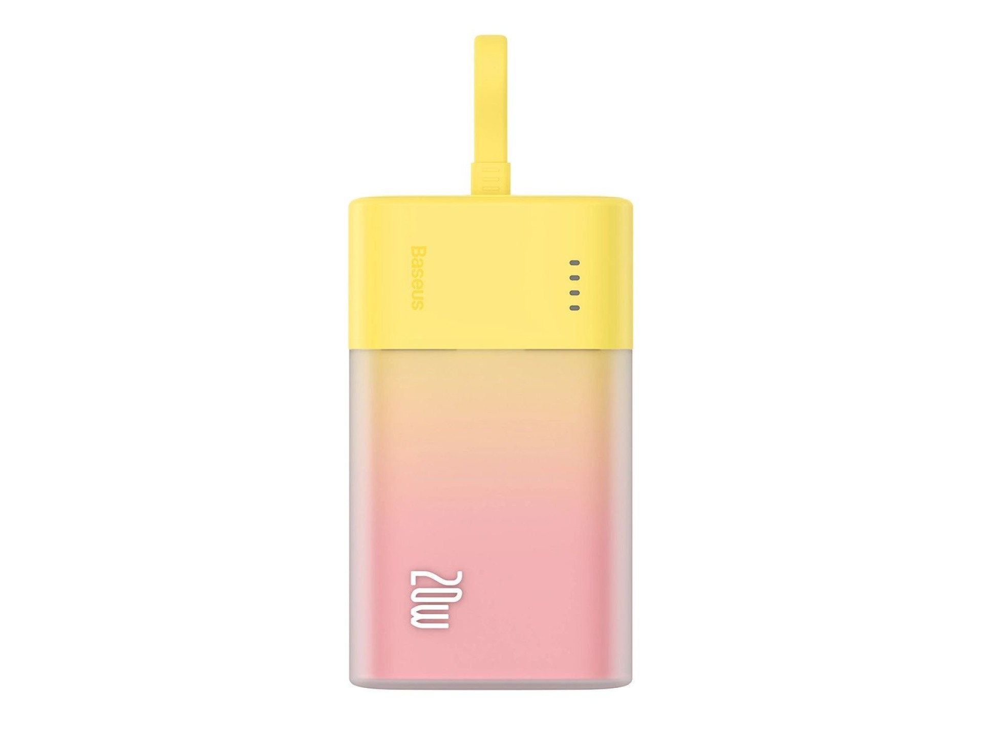Powerbank Baseus Popsicle de 5200 mAh y 20 W con cable Lightning integrado (+ cable USB-C Baseus Sim