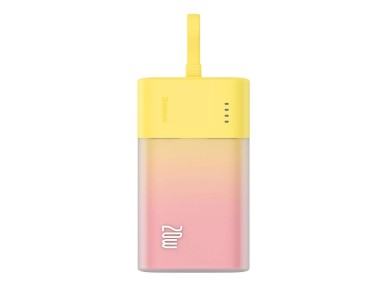Powerbank Baseus Popsicle de 5200 mAh y 20 W con cable Lightning integrado (+ cable USB-C Baseus Sim