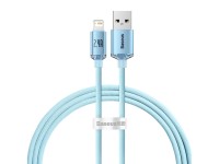 Baseus cable Crystal Shine USB - Lightning 1,2 m 2,4A sky blue