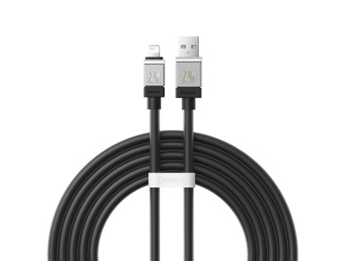 Cable Baseus CoolPlay USB-Lightning 2m 2,4A negro