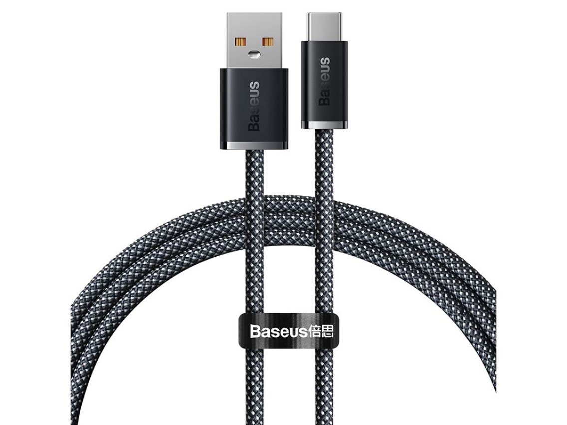 Cabo Baseus Dynamic USB - USB-C 1,0m cinza 100W