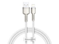 Cable Baseus Cafule Metal USB-Lightning 1,0 m 2,4A blanco