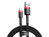 Cable Baseus Cafule USB-Lightning 0,5m 2,4A rojo-negro