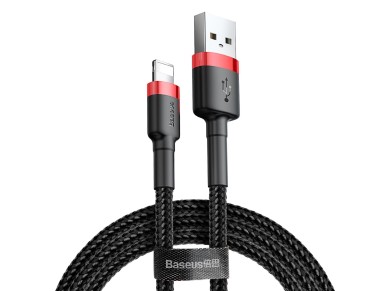 Cable Baseus Cafule USB-Lightning 0,5m 2,4A rojo-negro