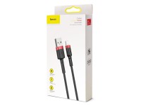 Cable Baseus Cafule USB-Lightning 3,0m 2A rojo-negro Cable Baseus Cafule USB-Lightning 3,0m 2A rojo-negro