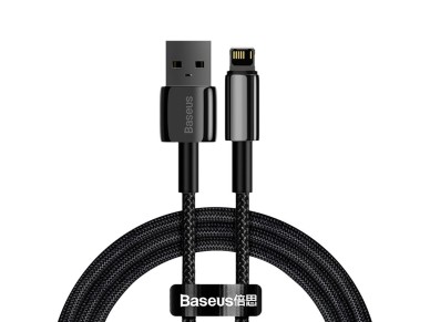 Cable Baseus Tungsten USB-Lightning 1,0 m 2,4 A negro