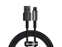 Cable Baseus Tungsten USB-Lightning 1,0 m 2,4 A negro