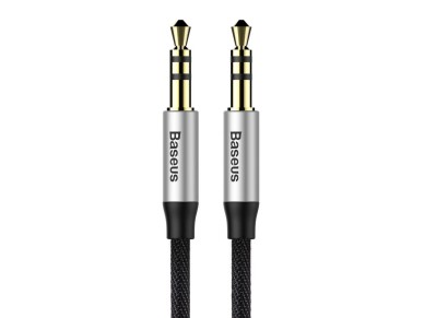 Baseus cable audio Yiven M30 jack 3,5 mm - jack 3,5 mm 1,0 m silver-black
