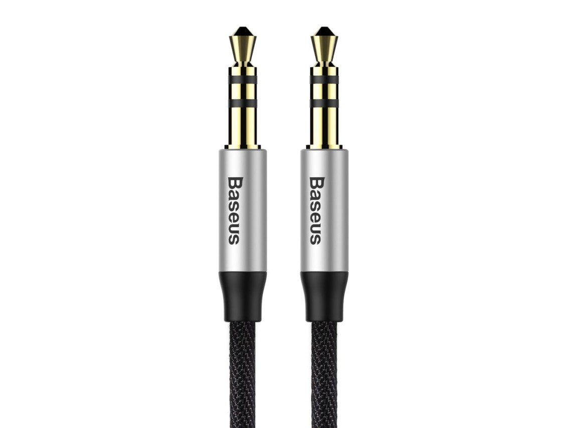 Baseus cable audio Yiven M30 jack 3,5 mm - jack 3,5 mm 1,5 m silver-black