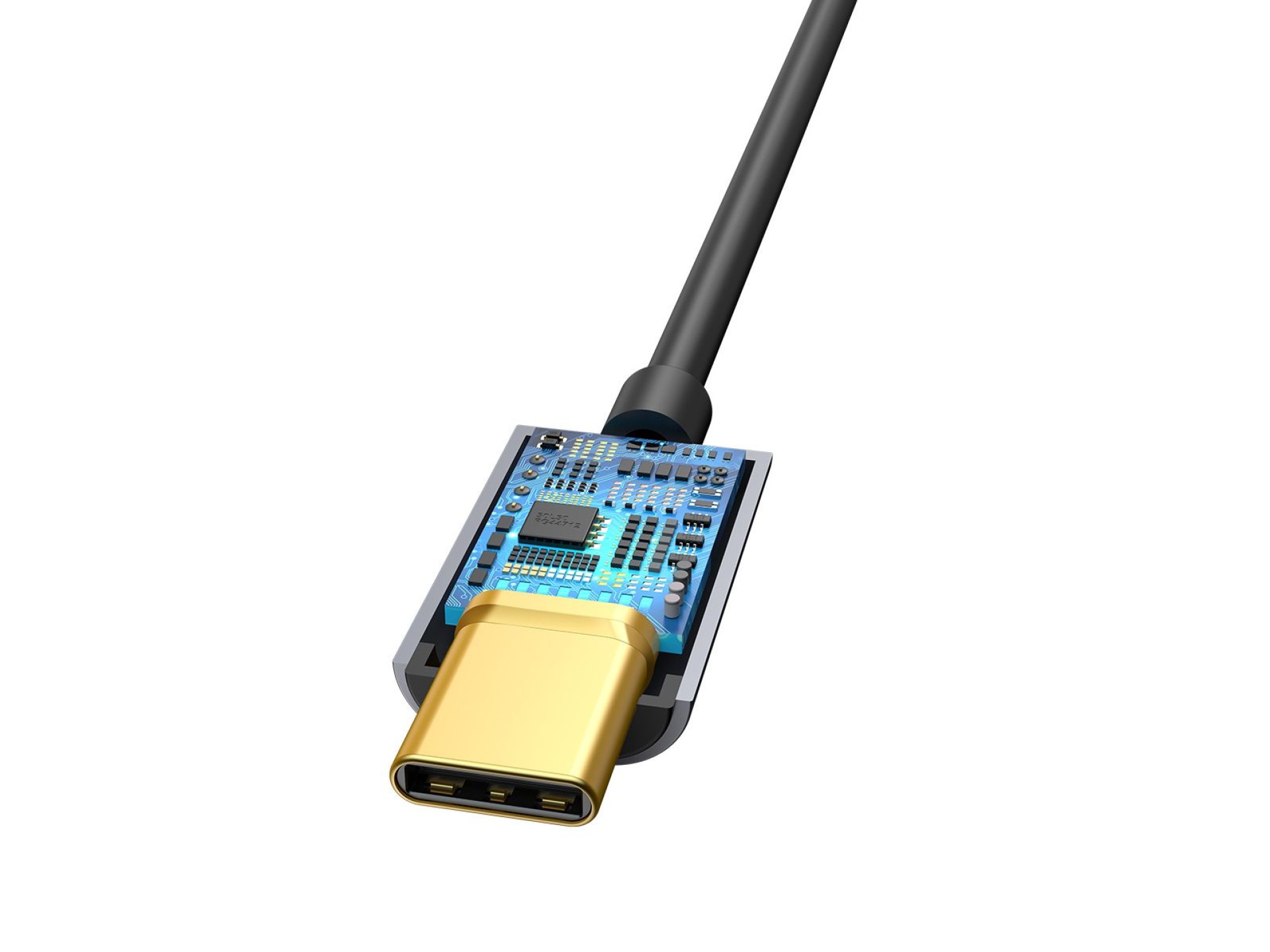 Baseus adapter L54 USB-C to jack 3,5 mm dark gray