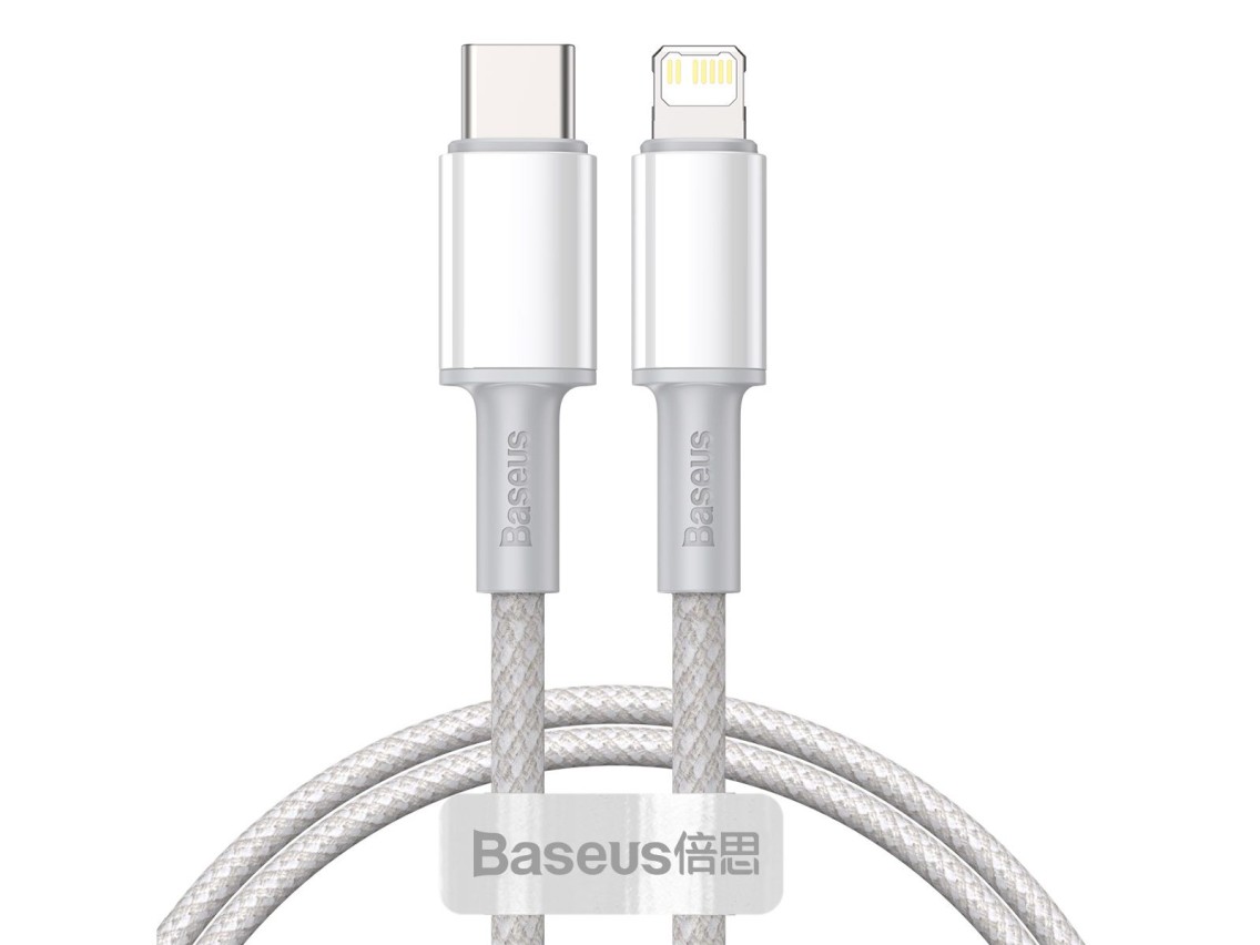 Baseus cable High Density PD USB-C - Lightning 1,0 m white 20W