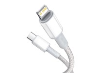 Baseus cable High Density PD USB-C - Lightning 1,0 m white 20W Baseus cable High Density PD USB-C - Lightning 1,0 m white 20W