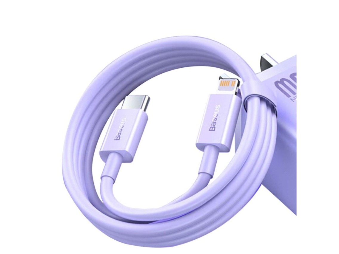 Baseus cabel Superior PD USB-C - Lightning 1,0m granite purple 20W