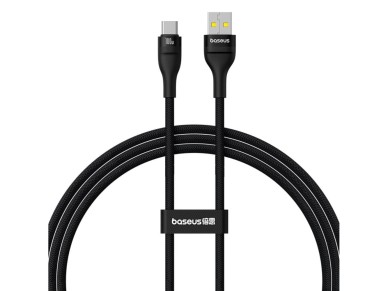 Cabo de carregamento Baseus Flash 2 USB para USB-C 100 W 1 m Cluster Preto
