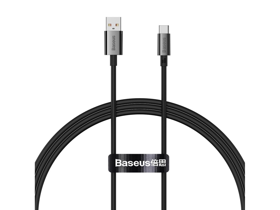 Cabo Baseus Superior USB - USB-C cluster 1,0m preto 100W