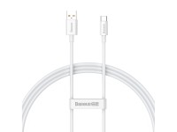 Cabo Baseus Superior USB - USB-C 1,0m branco lua 100W P10320102214-01