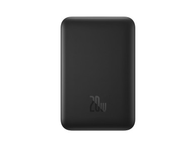 Banco de energía magnético Mini Baseus de 20 W y 10 000 mAh, color negro