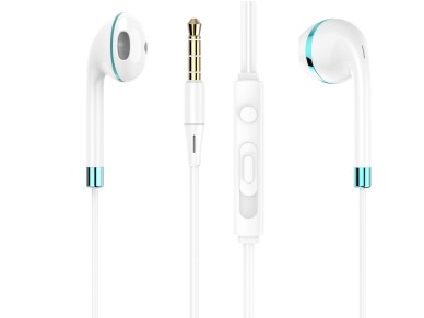 Auriculares con cable Techancy TD8023, conector de 3,5 mm, control intraaural, micrófono HD, ca