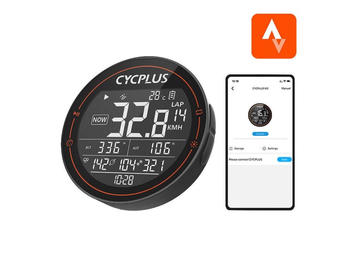 Ordenador de bicicleta Cycplus M2: compatible con Strava, Trainingpeaks, etc.