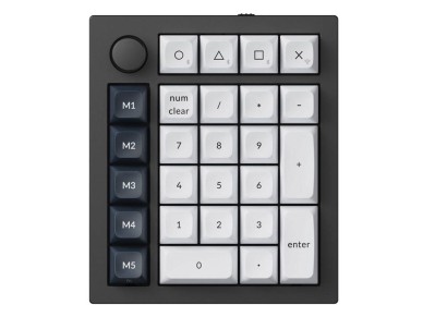 Keychron Q0 Max RGB Wireless Numeric Keyboard, Red Switch (Black) [Q0M-M1].