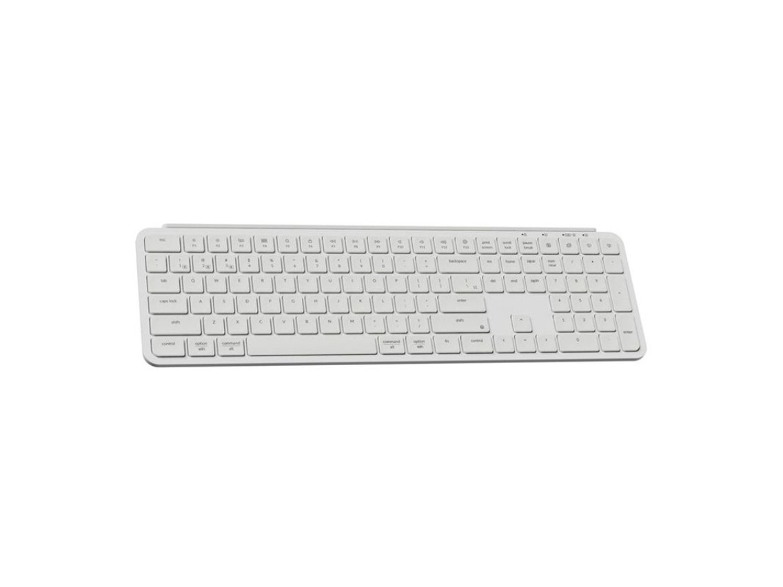 Teclado inalmbrico ultradelgado Keychron B6 Pro 2.4G (blanco) [B6P-K8].