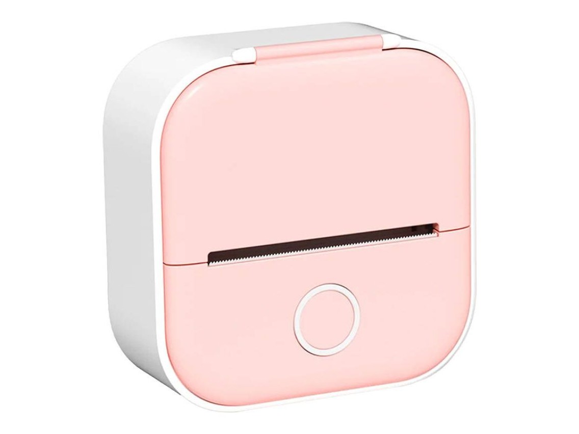 Phomemo T02 portable label printer pink case