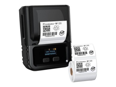 Impresora de etiquetas porttil Phomemo M120 (negra)