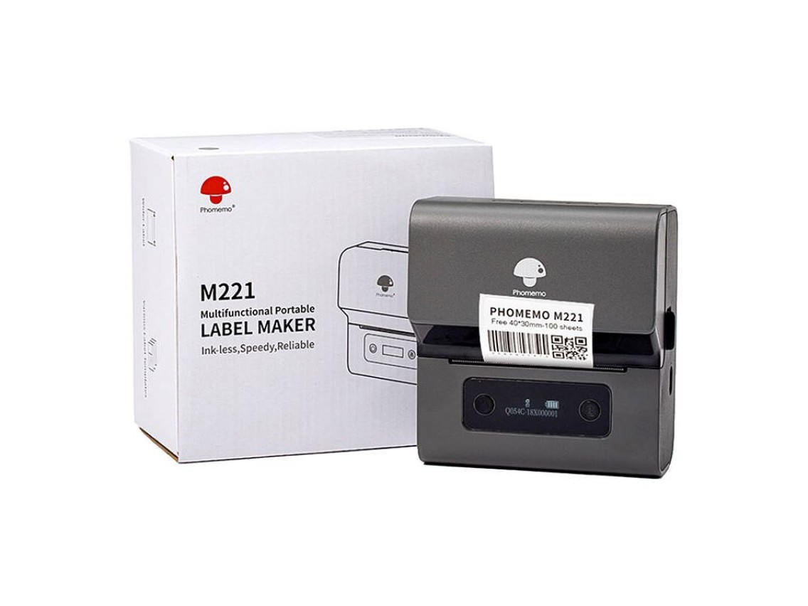 Phomemo M221 portable label printer (gray-black)