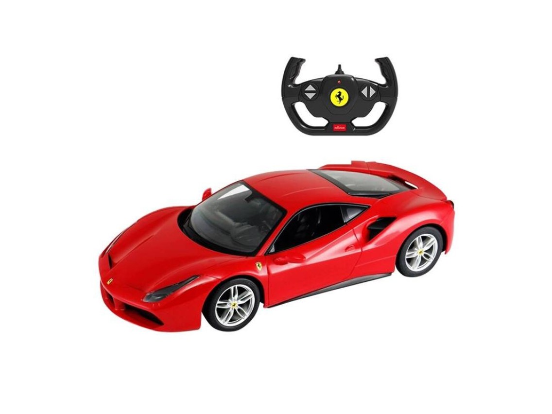 Carro de controle remoto RASTAR 1:14 RC Ferrari 488 GTB (vermelho)