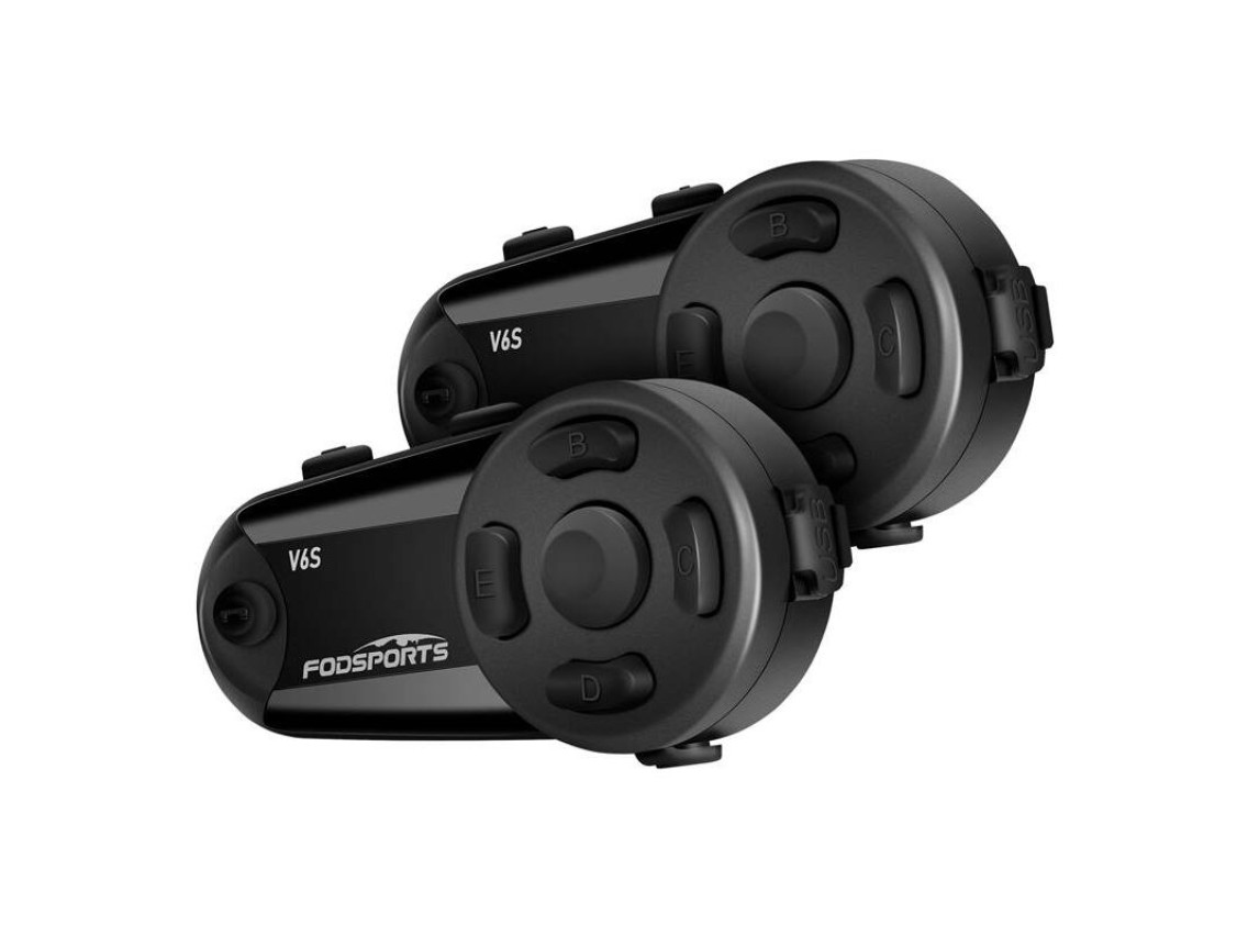 Fodsports V6S motorcycle intercom two-pack