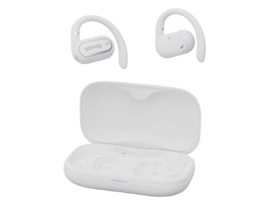 Fones de ouvido sem fio OWS Sanag G36S (branco)