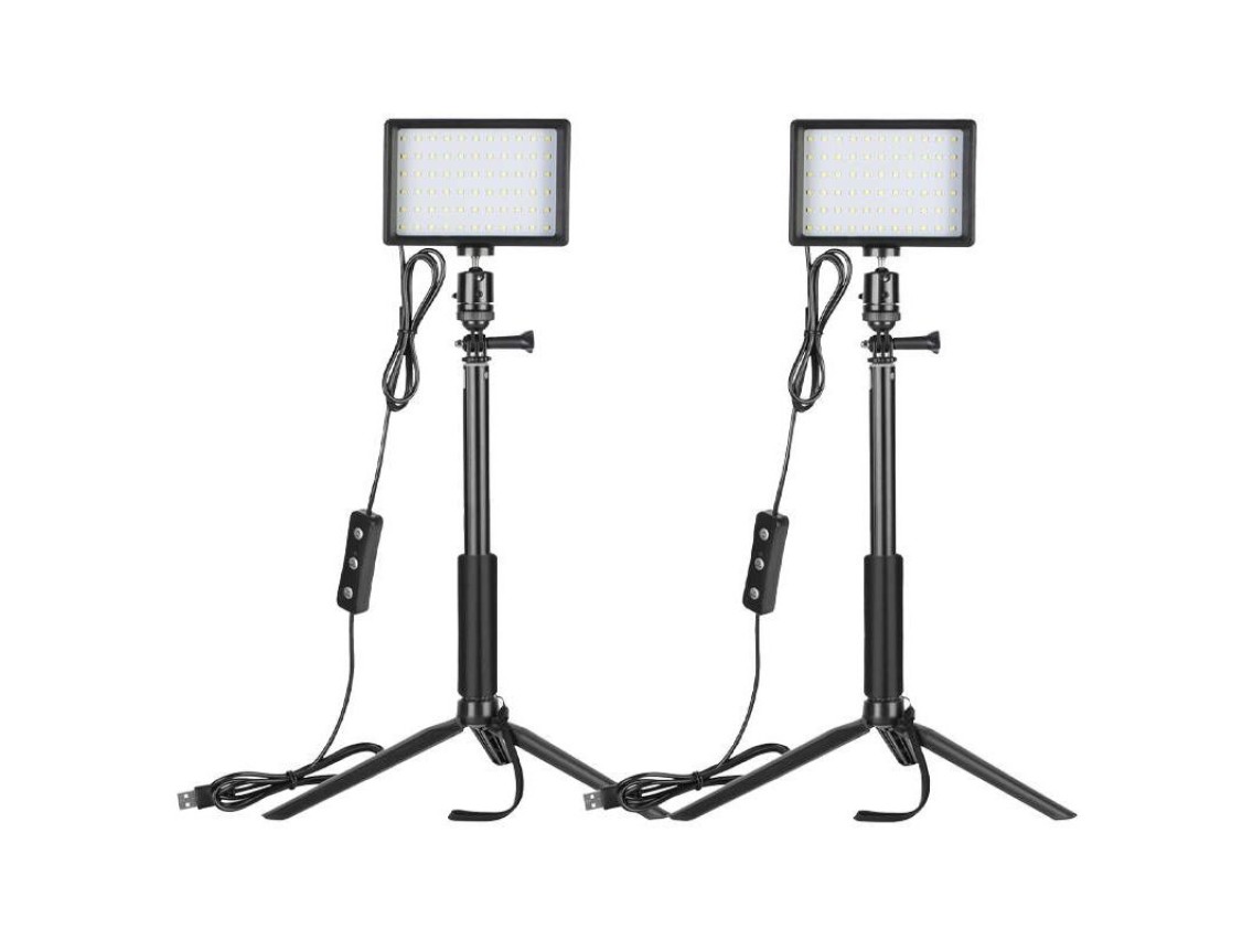 Kit Neewer ZC-10S duas lmpadas LED + filtros + trips