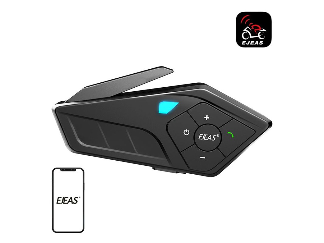 Fone de ouvido Bluetooth EJEAS E1PRO para capacete