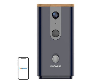 Alimentador inteligente para lanches com cmera T03 Dogness (Preto)