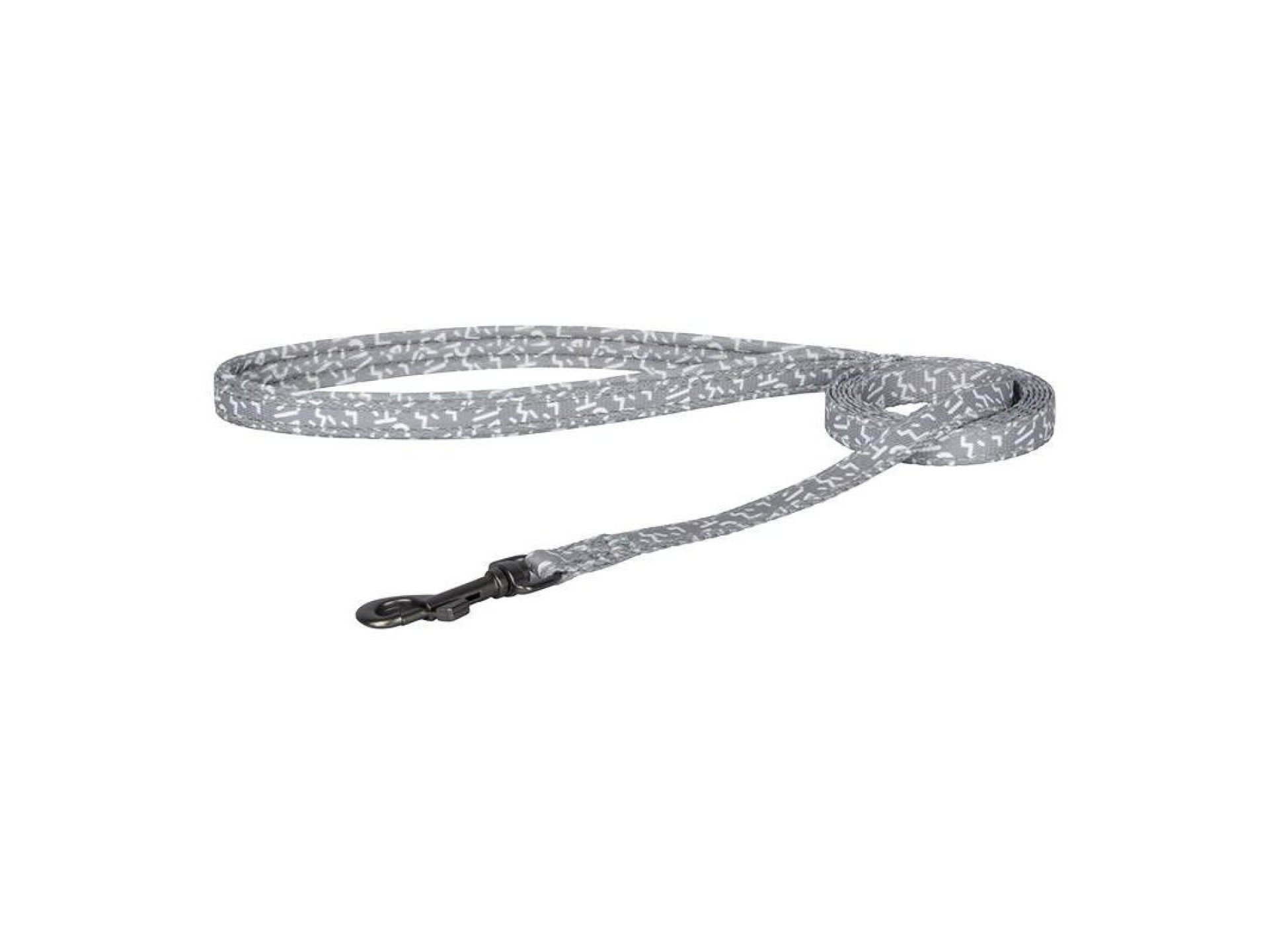 Correa de paseo Dogness de 1,5 m y arnés para perro (gris claro)