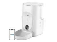 Distribuidor de alimentos inteligente Dogness F16 WiFi 5G 4L com tigela de plstico (branco)