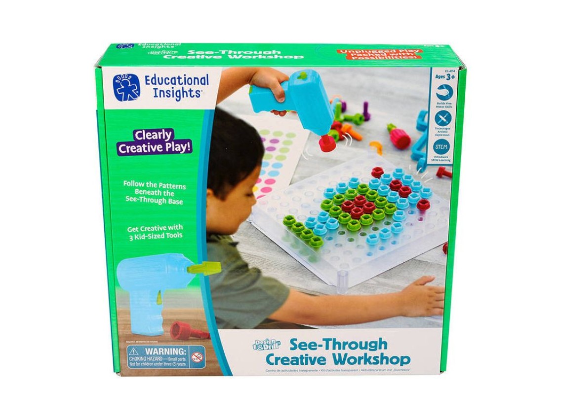 Design & Drill - Recursos de aprendizagem para oficina criativa transparente EI-4114