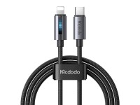 Mcdodo CA-5710 USB-C to Lightning cable with 36W flashing light 1.2m (black)