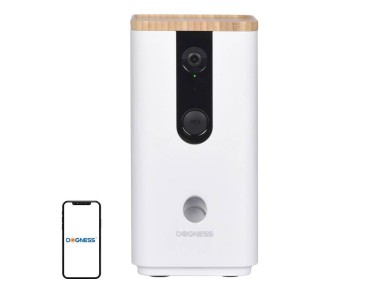 Alimentador inteligente para lanches com cmera T03 Dogness (Branco)