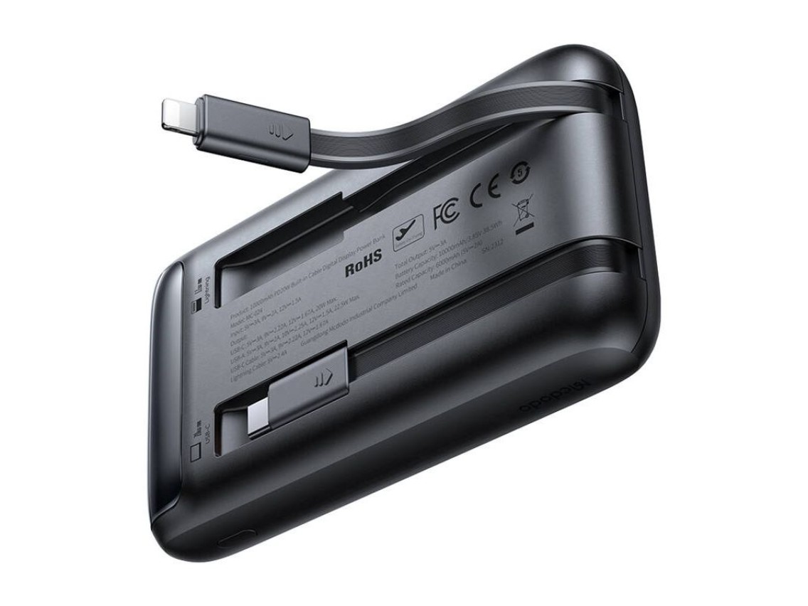 Power Bank Mcdodo MC-0241 Digital Dis 10000mAh, 22,5W (czarny)