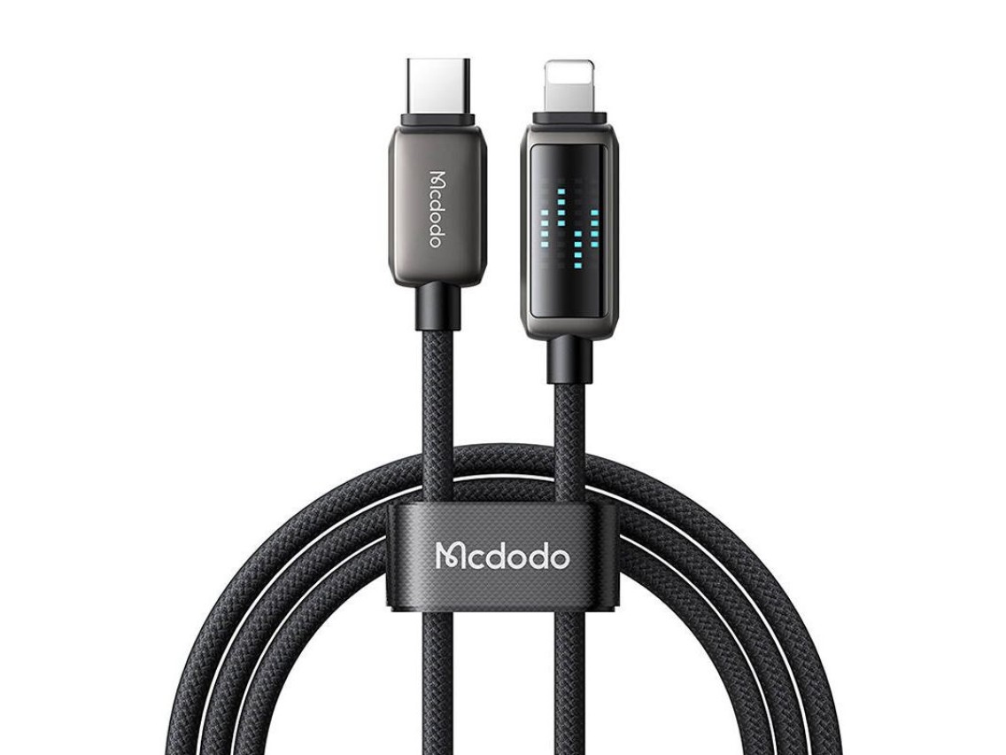 Mcdodo CA-2630 USB-C to Lightning cable, 36W, LED display, 1.2m