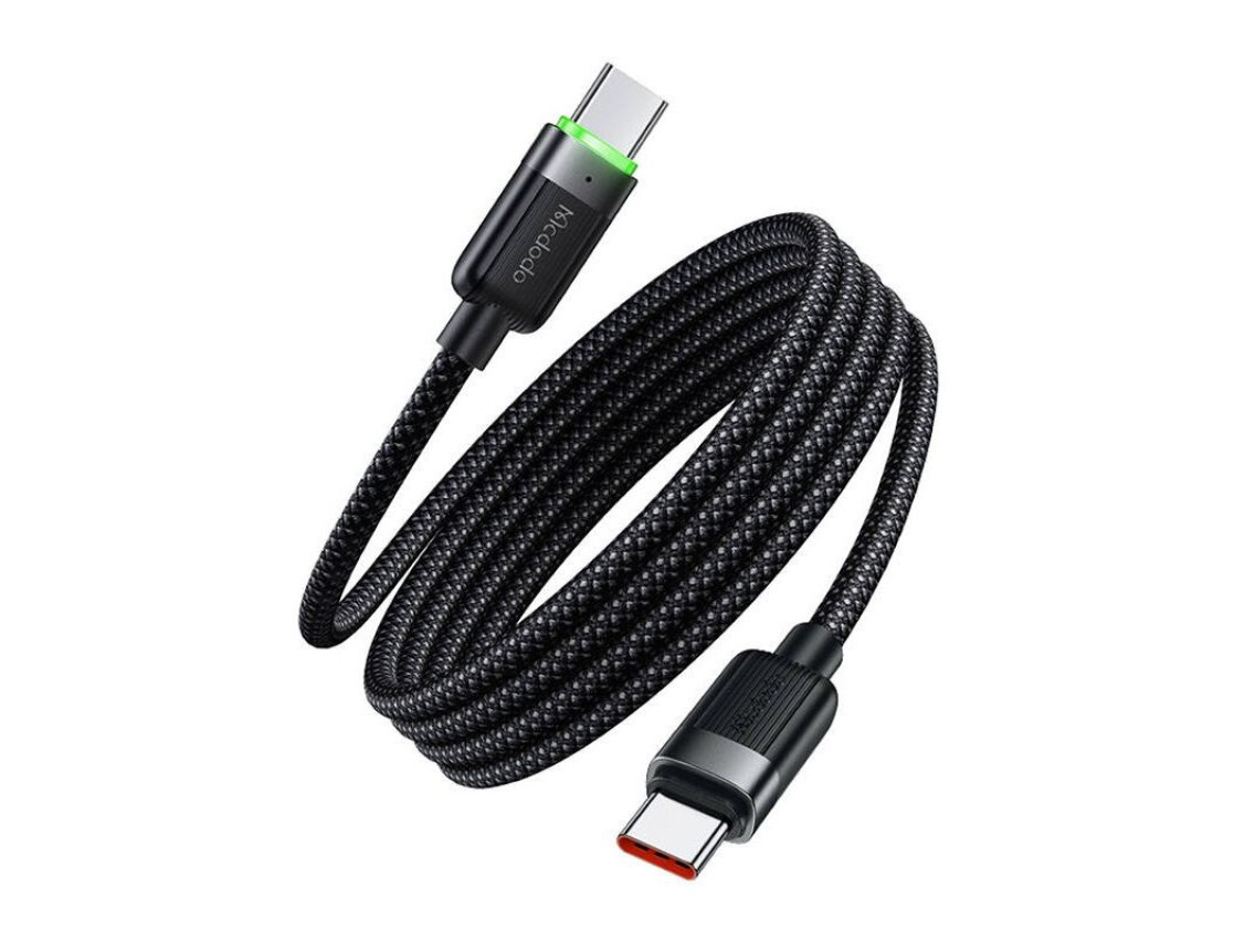 Cable USB-C a USB-C Mcdodo CCA-2000, 60 W, autoenrollable, 1,2 m