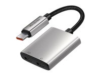 Adaptador de udio 2 em 1 Mcdodo CA-5570 2 em 1 USB-C para 2x USB-C